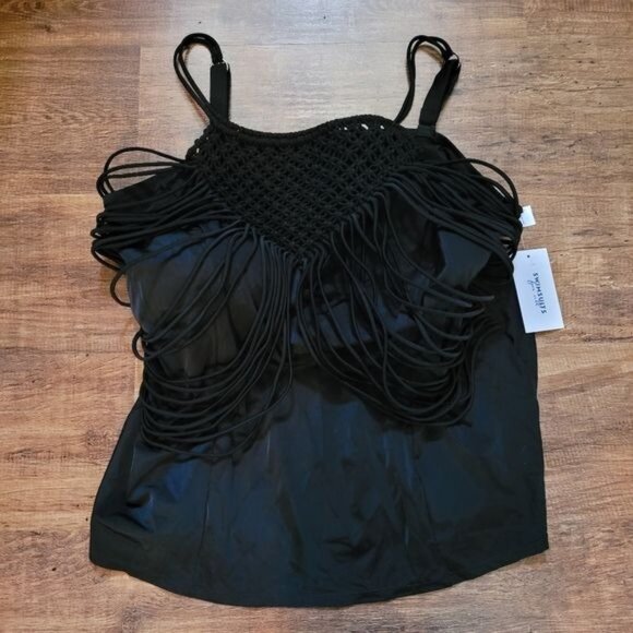 New Swimsuits For All Swimsuit Top Tankini Size 30 - Picture 6 of 8